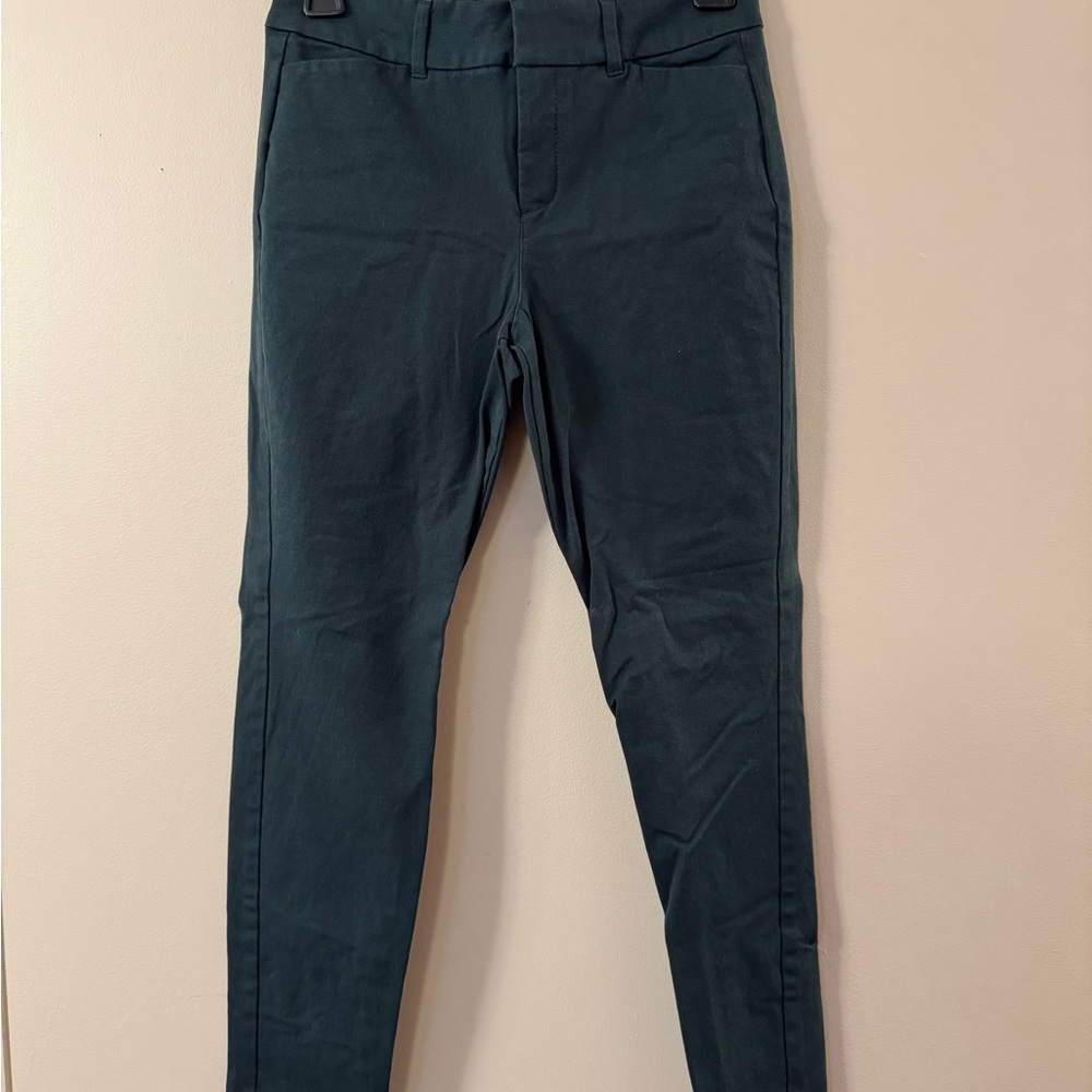 Old Navy Women's Forest Green Pixie Skinny Dress Pants